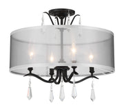 Minka-Lavery 4443-66A Laurel Estate Four Light Foyer/Semi Flush, Coal Alternate Image.jpg