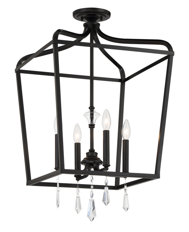 Minka-Lavery 4448-66A Laurel Estate Four Light Foyer Pendant, Coal Alternate Image.jpg