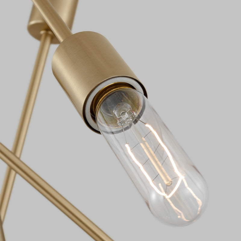 Visual Comfort Studio 3100506-848 Axis Six Light Chandelier, Satin Brass Alternate Image 3.jpg
