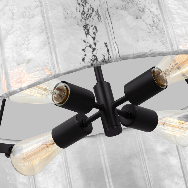 Visual Comfort Studio AP1234AI Calvert Four Light Chandelier, Aged Iron Alternate Image 3.jpg