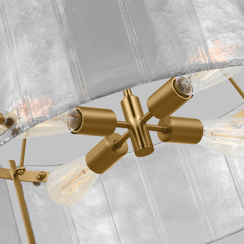 Visual Comfort Studio AP1234BBS Calvert Four Light Chandelier, Burnished Brass Alternate Image 3.jpg