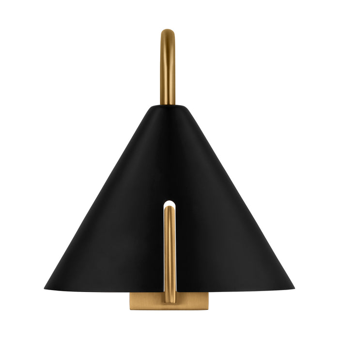 Visual Comfort Studio KW1131MBKBBS-L1 Cambre LED Wall Sconce, Midnight Black and Burnished Brass Alternate Image 2.jpg