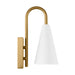 Visual Comfort Studio KW1131MWTBBS-L1 Cambre LED Wall Sconce, Matte White and Burnished Brass Alternate Image.jpg