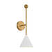 Visual Comfort Studio AEW1051MWTBBS Cosmo One Light Bath Fixture, Matte White and Burnished Brass Alternate Image.jpg