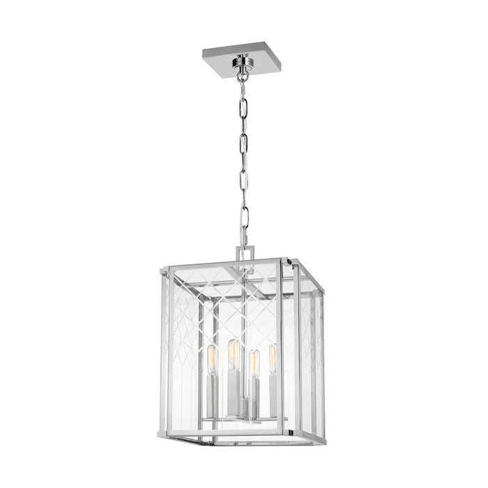 Visual Comfort Studio AC1134PN Erro Four Light Pendant, Polished Nickel Alternate Image 3.jpg