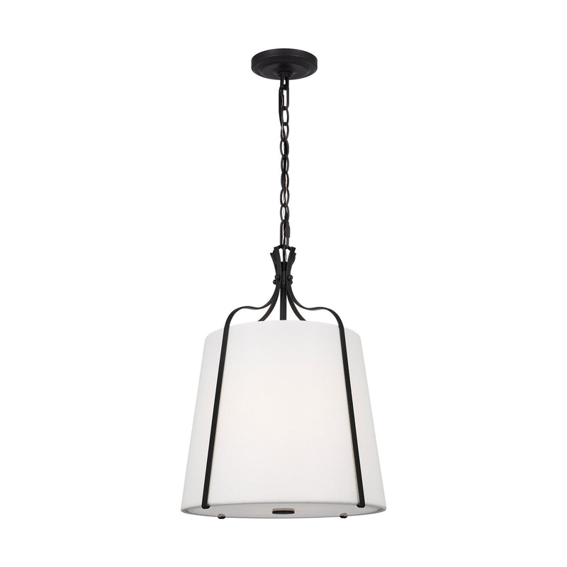 Visual Comfort Studio AP1241SMS Leander One Light Pendant, Smith Steel Alternate Image.jpg
