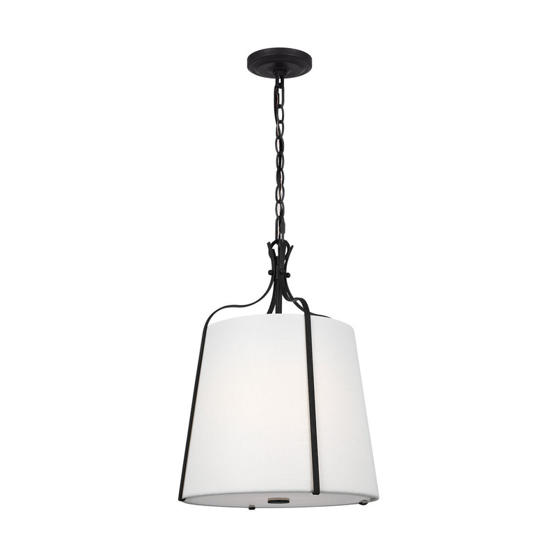 Visual Comfort Studio AP1241SMS Leander One Light Pendant, Smith Steel Alternate Image 2.jpg