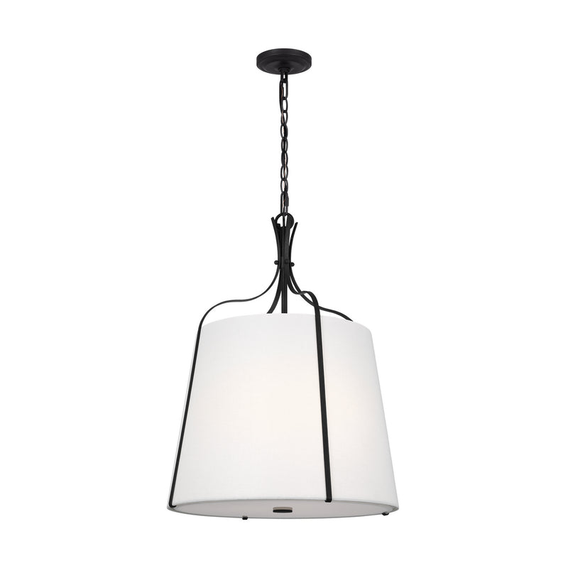 Visual Comfort Studio AP1253SMS Leander Three Light Pendant, Smith Steel Alternate Image 2.jpg