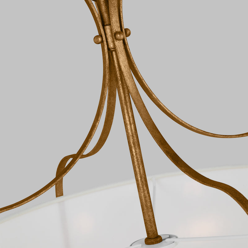 Visual Comfort Studio AP1264ADB Leander Four Light Pendant, Antique Gild Alternate Image 3.jpg