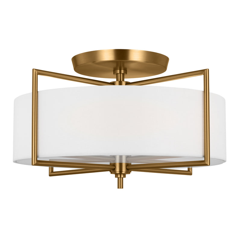 Visual Comfort Studio CF1113BBS Perno Three Light Semi-Flush Mount, Burnished Brass Alternate Image.jpg