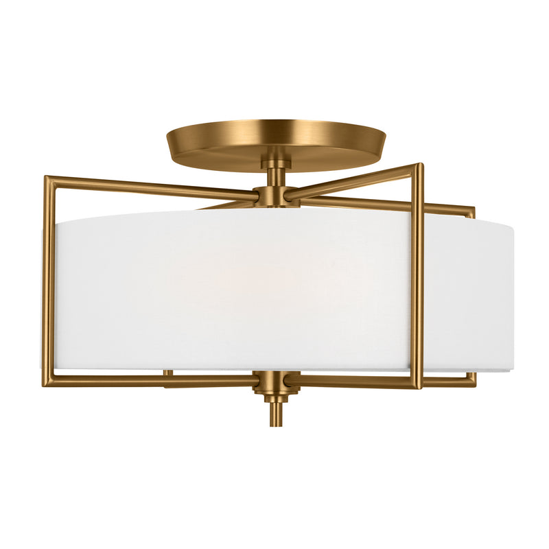 Visual Comfort Studio CF1113BBS Perno Three Light Semi-Flush Mount, Burnished Brass Alternate Image 2.jpg