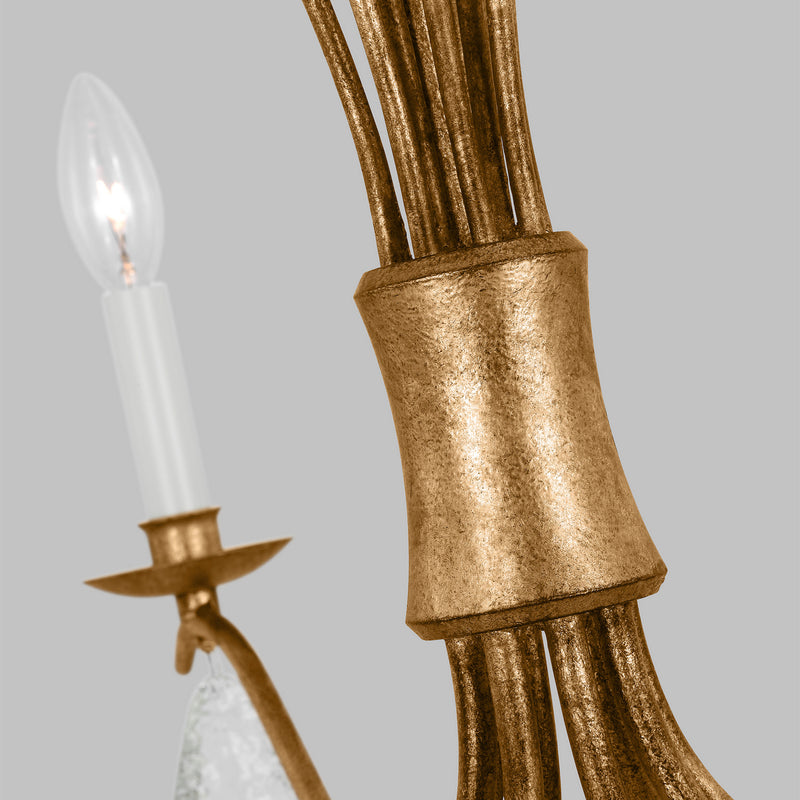 Visual Comfort Studio CC1608ADB Shannon Eight Light Chandelier, Antique Gild Alternate Image 2.jpg