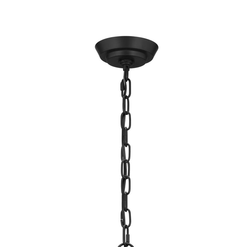 Kichler 52480BK Six Light Chandelier, Black (3)
