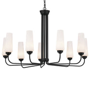Kichler 52481BK Nine Light Chandelier, Black (2)