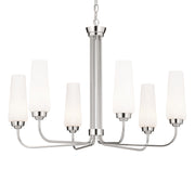 Kichler 52480PN Six Light Chandelier, Polished Nickel (2)