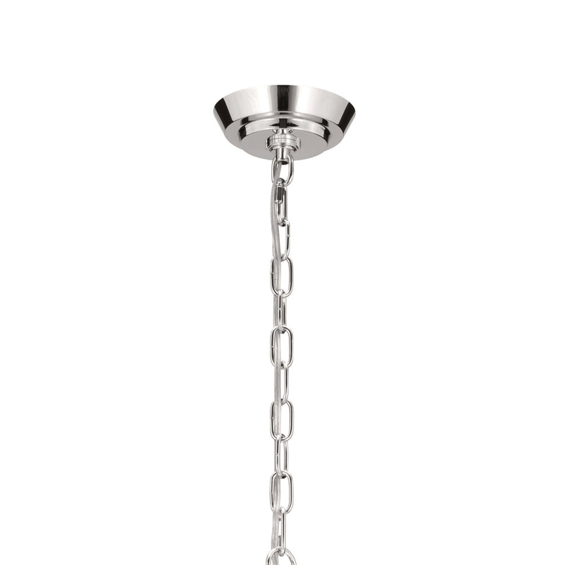 Kichler 52480PN Six Light Chandelier, Polished Nickel (3)