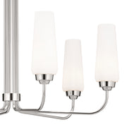 Kichler 52480PN Six Light Chandelier, Polished Nickel (4)