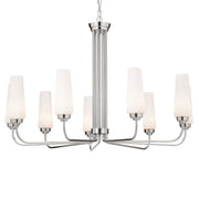 Kichler 52481PN Nine Light Chandelier, Polished Nickel (2)