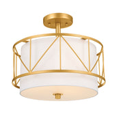 Kichler 52074CLG Three Light Pendant/Semi Flush, Classic Gold (2)