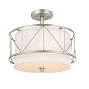 Kichler 52074SN Three Light Pendant/Semi Flush, Satin Nickel (2)