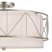 Kichler 52076SN Four Light Semi Flush Mount, Satin Nickel (2)