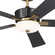 Kichler 300395SBK 56"Ceiling Fan, Satin Black (3)