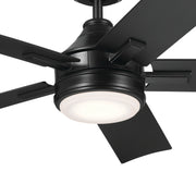 Kichler 310075SBK 52"Ceiling Fan, Satin Black (3)