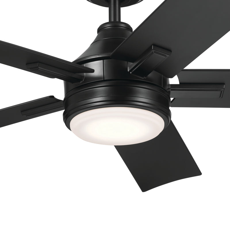 Kichler 310075SBK 52"Ceiling Fan, Satin Black (3)