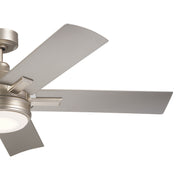 Kichler 310075NI 52"Ceiling Fan, Brushed Nickel (2)