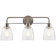 Kichler 55102NI Three Light Bath, Nickel Textured (2)