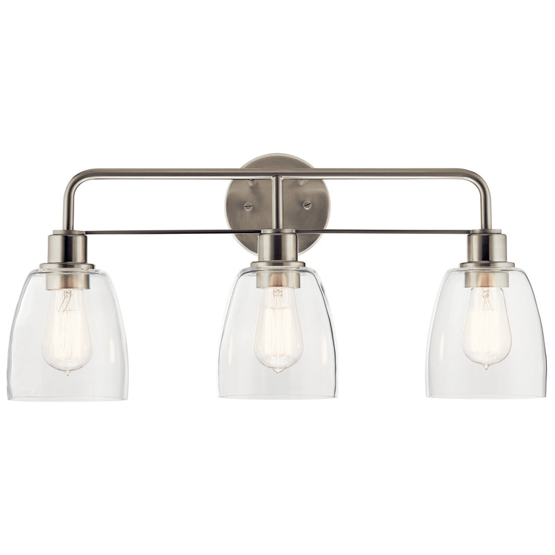 Kichler 55102NI Three Light Bath, Nickel Textured (2)