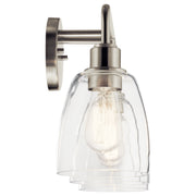 Kichler 55102NI Three Light Bath, Nickel Textured (3)