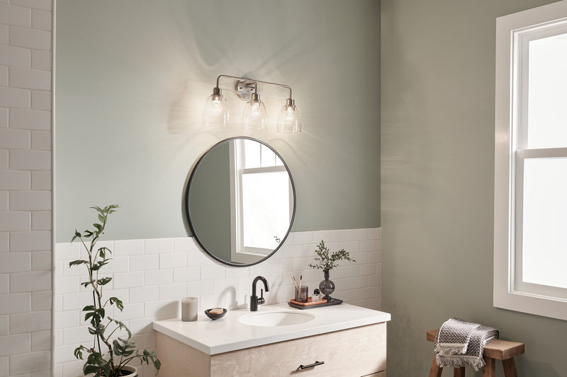Kichler 55102NI Three Light Bath, Nickel Textured (6)