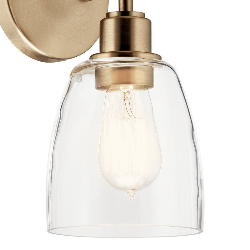 Kichler 55100CPZ One Light Wall Sconce, Champagne Bronze (4)