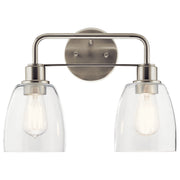Kichler 55101NI Two Light Bath, Nickel Textured (2)
