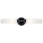 Kichler 55074BK Two Light Wall Sconce, Black (2)