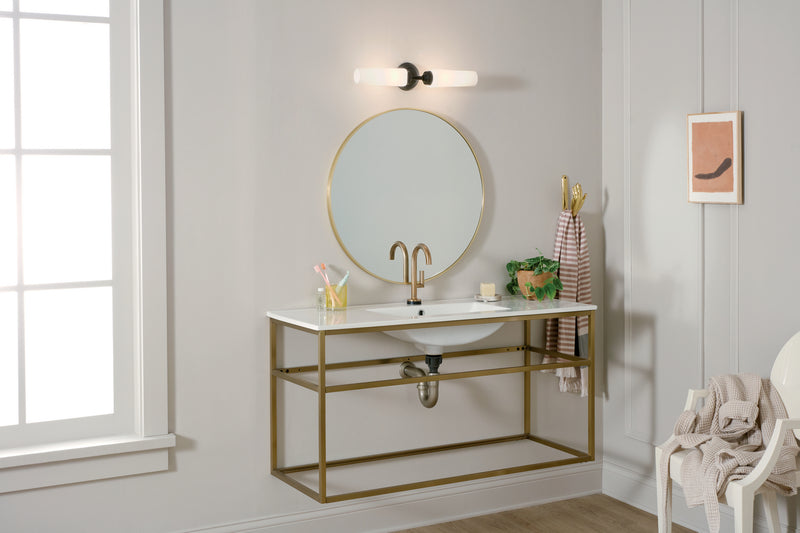 Kichler 55074BK Two Light Wall Sconce, Black (6)