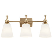 Kichler 55092CPZ Three Light Bath, Champagne Bronze (2)