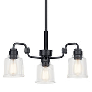 Kichler 52397BK Three Light Chandelier, Black (2)