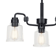 Kichler 52397BK Three Light Chandelier, Black (4)