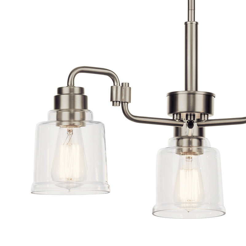 Kichler 52397NI Three Light Chandelier, Nickel Textured (4)