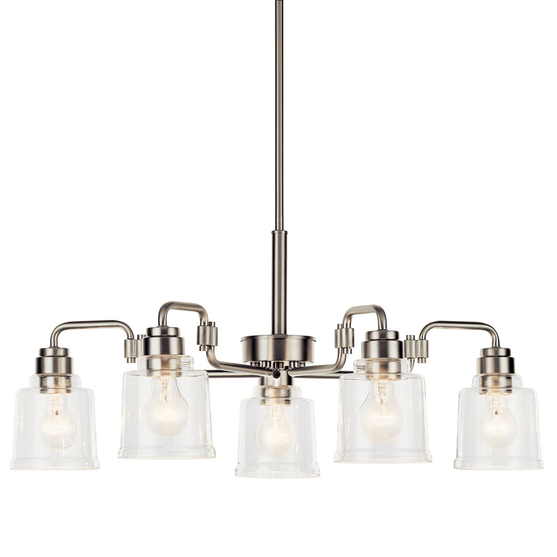 Kichler 52398NI Five Light Chandelier, Nickel Textured (2)
