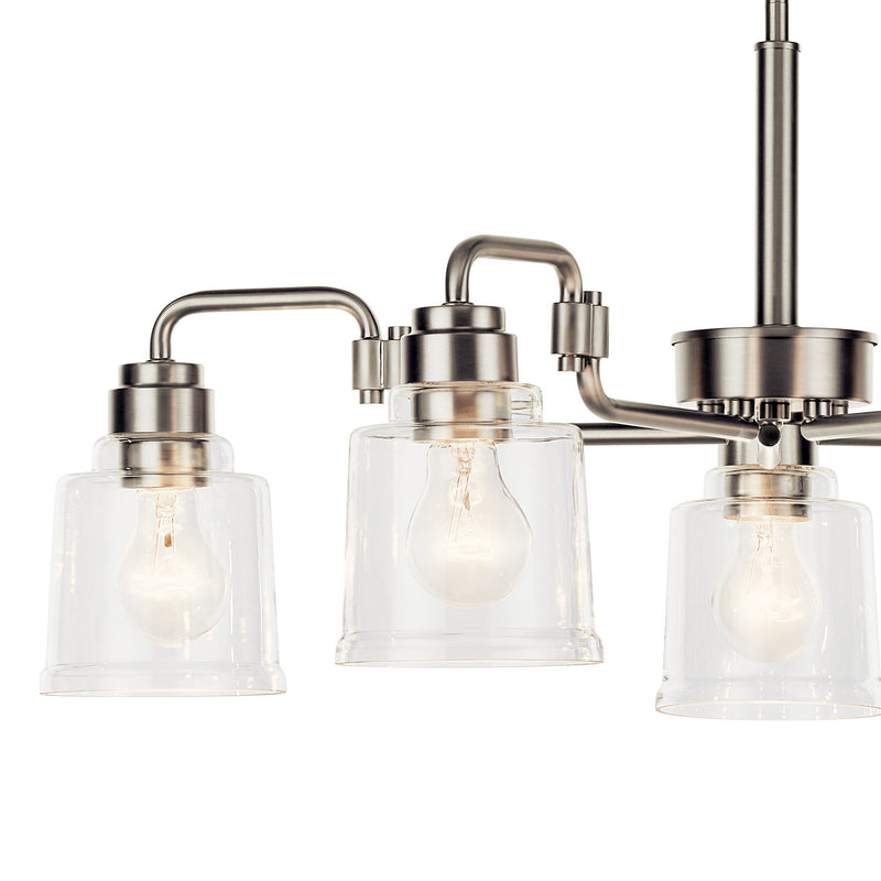 Kichler 52398NI Five Light Chandelier, Nickel Textured (4)