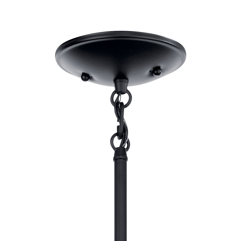 Kichler 43670BK Three Light Mini Chandelier, Black (2)