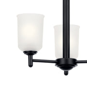 Kichler 43670BK Three Light Mini Chandelier, Black (3)