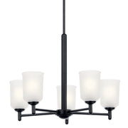 Kichler 43671BK Five Light Chandelier, Black (2)