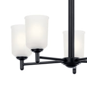 Kichler 43671BK Five Light Chandelier, Black (4)