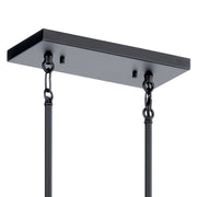 Kichler 52400BK Eight Light Linear Chandelier, Black (4)