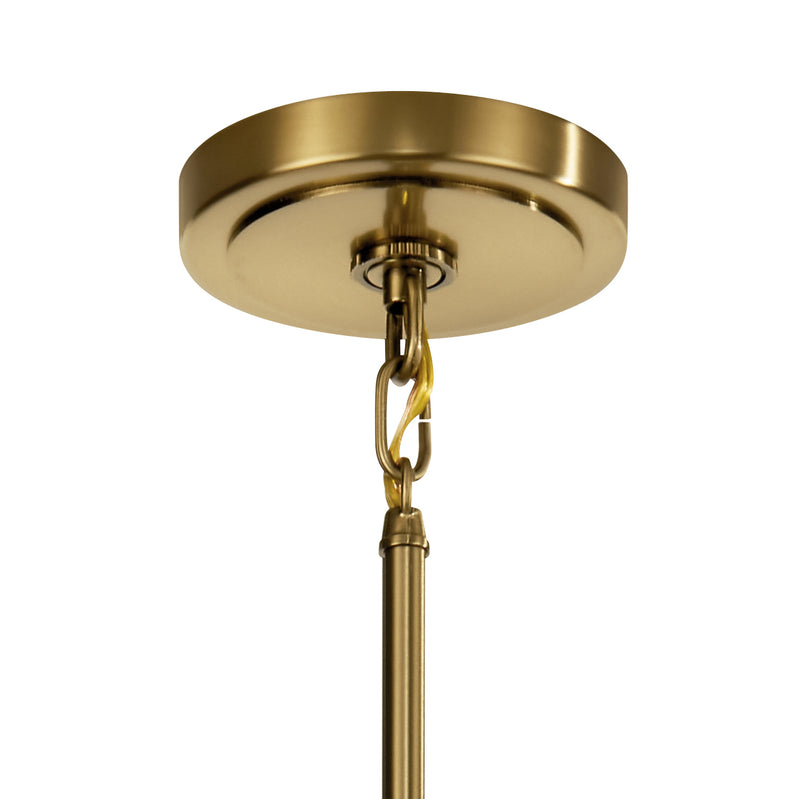 Kichler 52403BNB Five Light Chandelier, Brushed Brass (3)