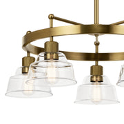 Kichler 52403BNB Five Light Chandelier, Brushed Brass (4)